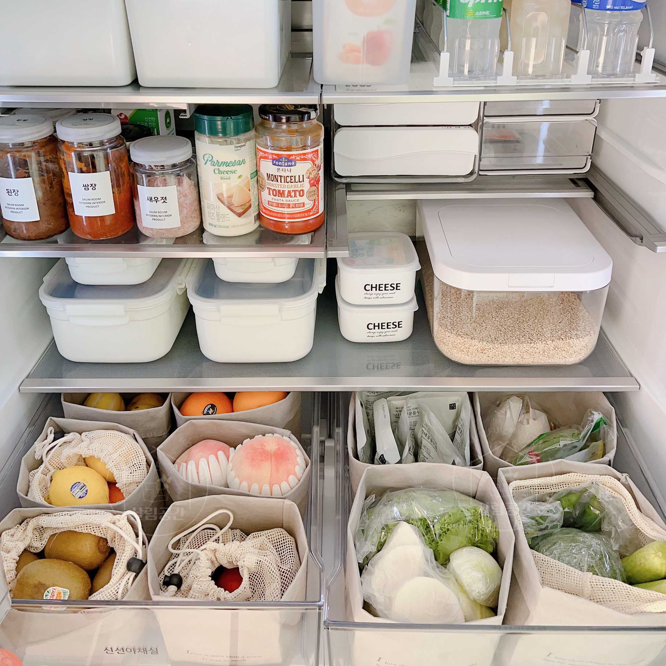 살림공간 페이퍼백 소 2개 야채보관 정리 냉장고 감자 고구마
