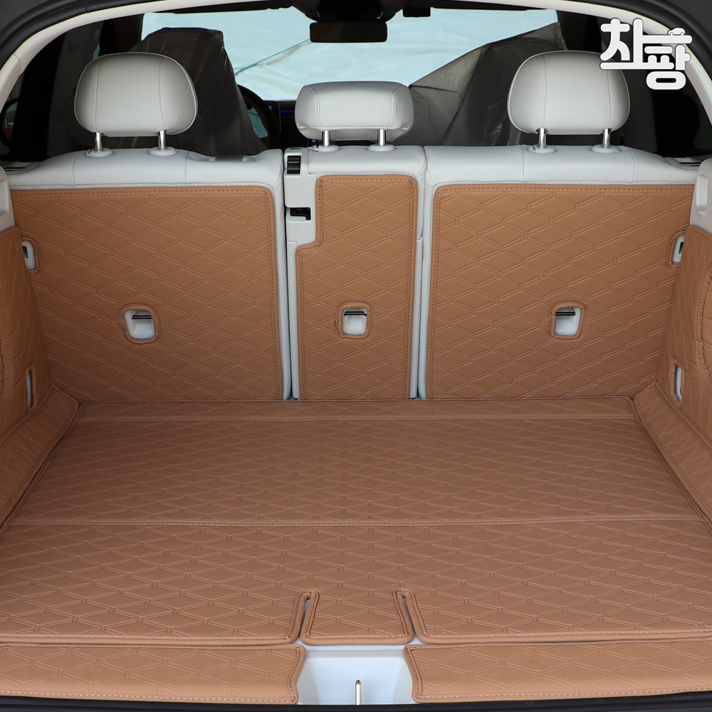 차팡 트렁크매트 쏘렌토 MQ4 SUV 차박매트 풀커버 6인승 페리호환 스피커무 도어LED무