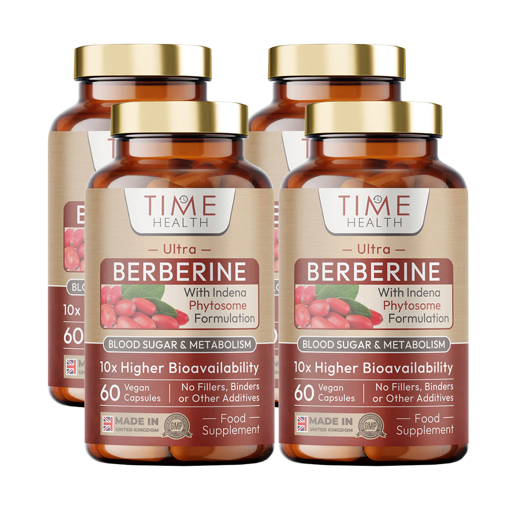 타임헬스 파이토좀 베르베린 1000mg 영국산 베르베비스 파이토솜 60캡슐, 4개