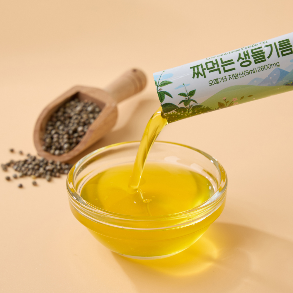 국내산 햇들깨 저온압착 휴대용 짜먹는 생들기름 스틱 5ml 20개