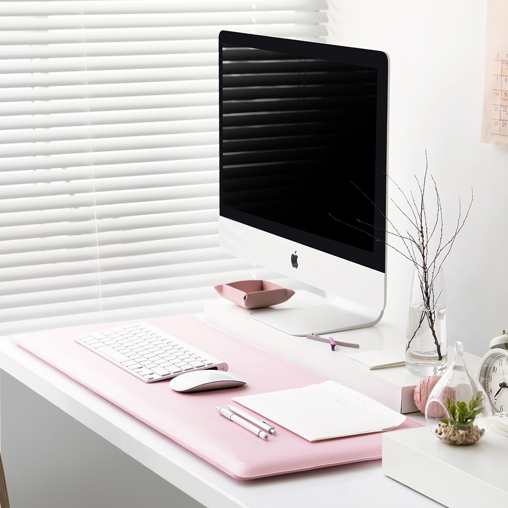 [다니카] 멜로우 게이밍 마우스 스펀지 가죽 데스크패드 장패드