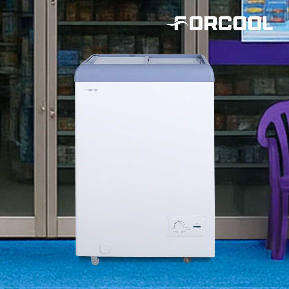 포쿨 아이스크림냉동고 영업용 슬라이드 급속 마트 식당 업소용 94L