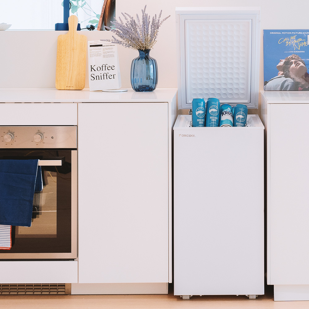 포쿨 미니 냉동고 소형 슬림핏 가정용 급속 업소용 70L