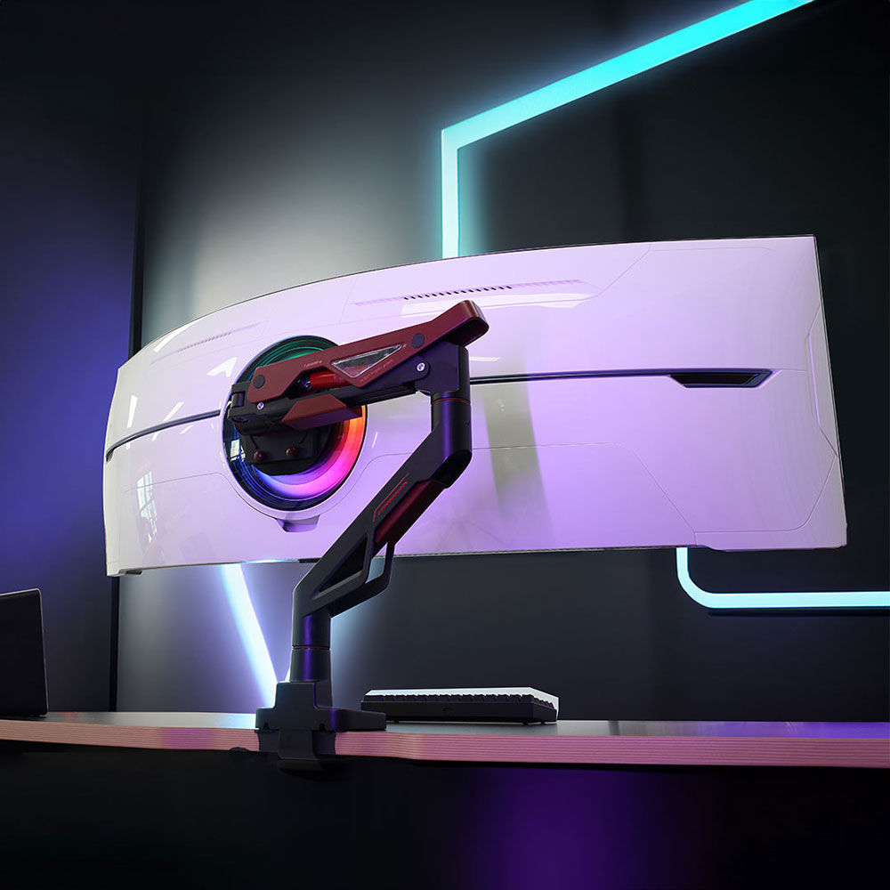 카멜마운트 MPS1G 싱글 게이밍 디자인 모니터 거치대 받침대 모니터암