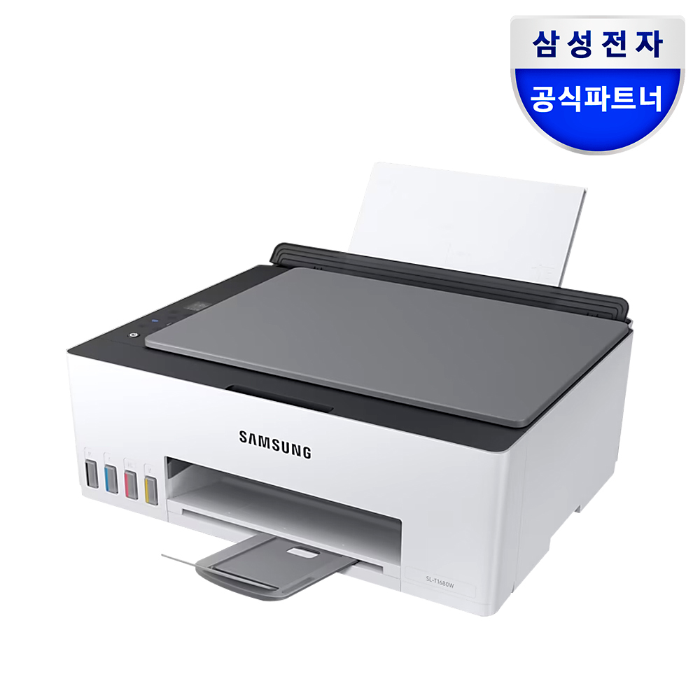 삼성전자 SL-T1680W 잉크포함 무한 잉크 복합기 무선 가정용 업무용 사무용