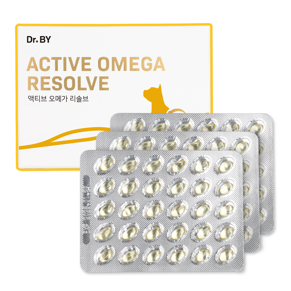 닥터바이 고양이 오메가3 액티브 오메가 리솔브 구강 피부 호흡기 영양제 90캡슐, 1개