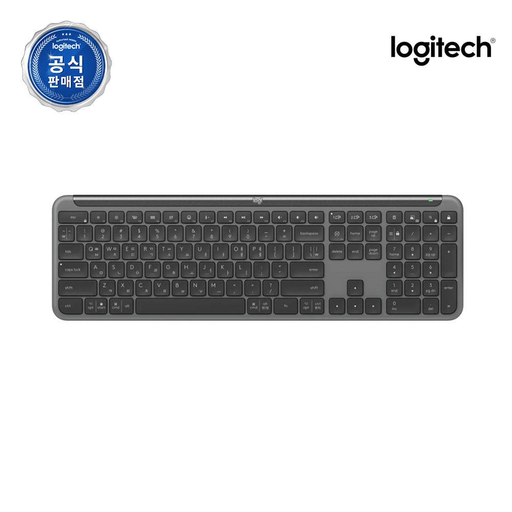 로지텍코리아 공식 Signature Slim K950 무선 키보드 블랙, 팬터그래프