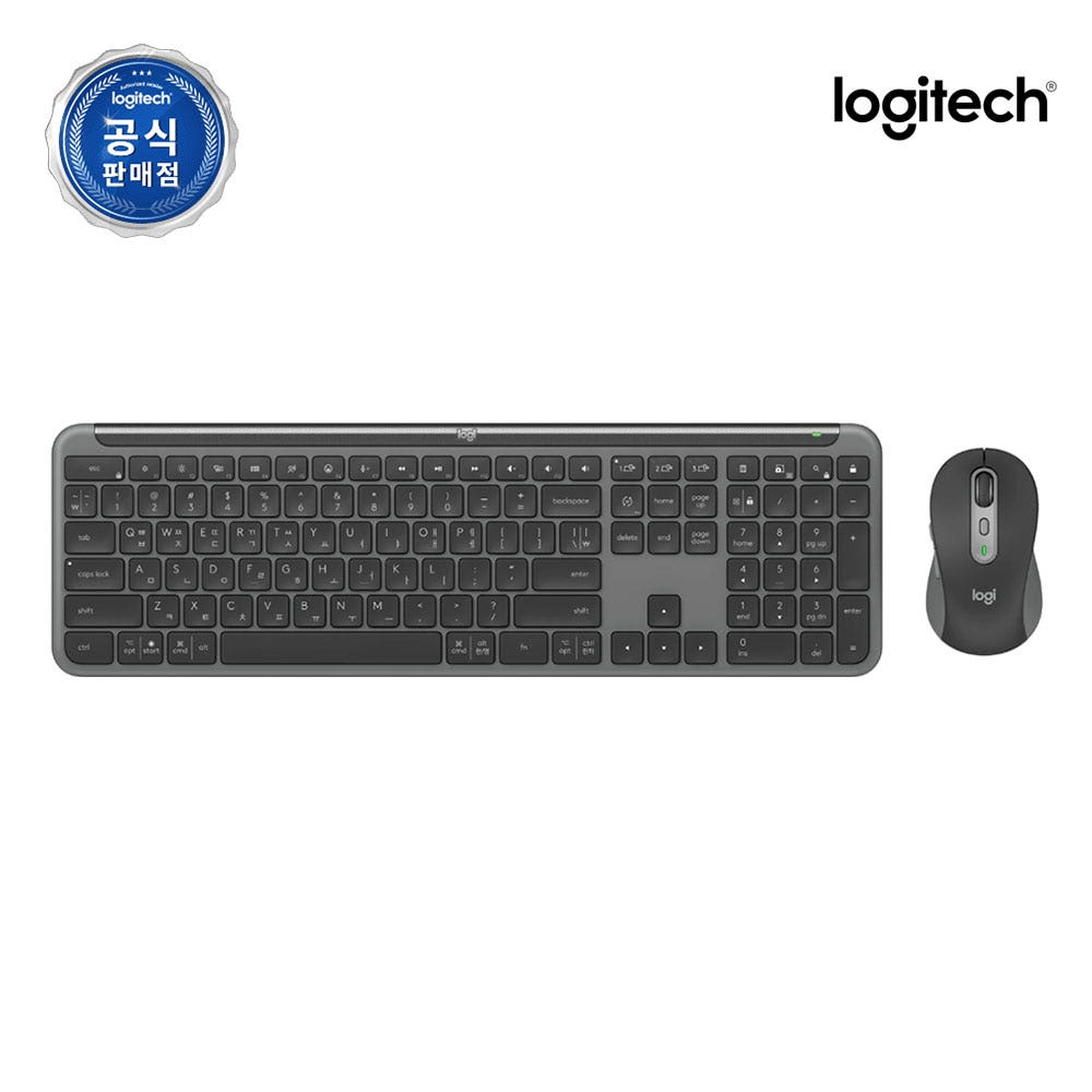 로지텍코리아 공식 Signature Slim MK950 Combo 그래파이트, 팬터그래프