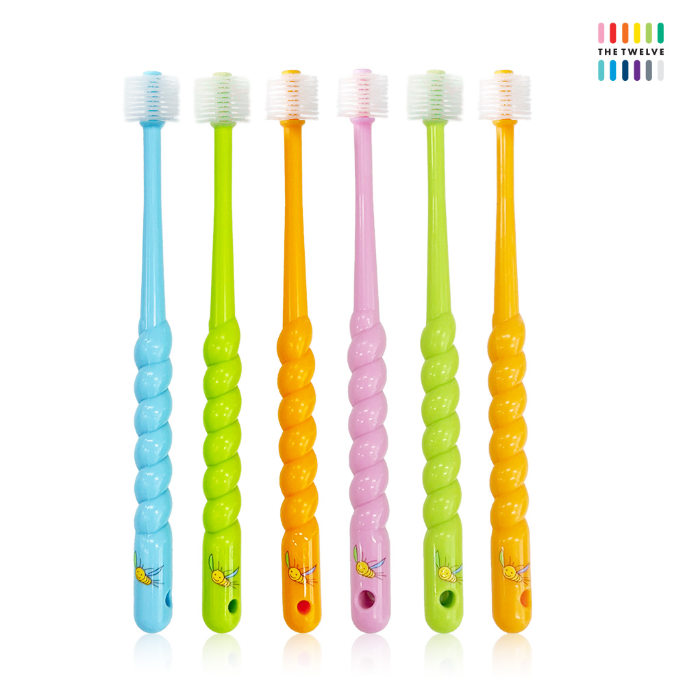 더트웰브 360도 유아 칫솔 3개입 키즈 어린이