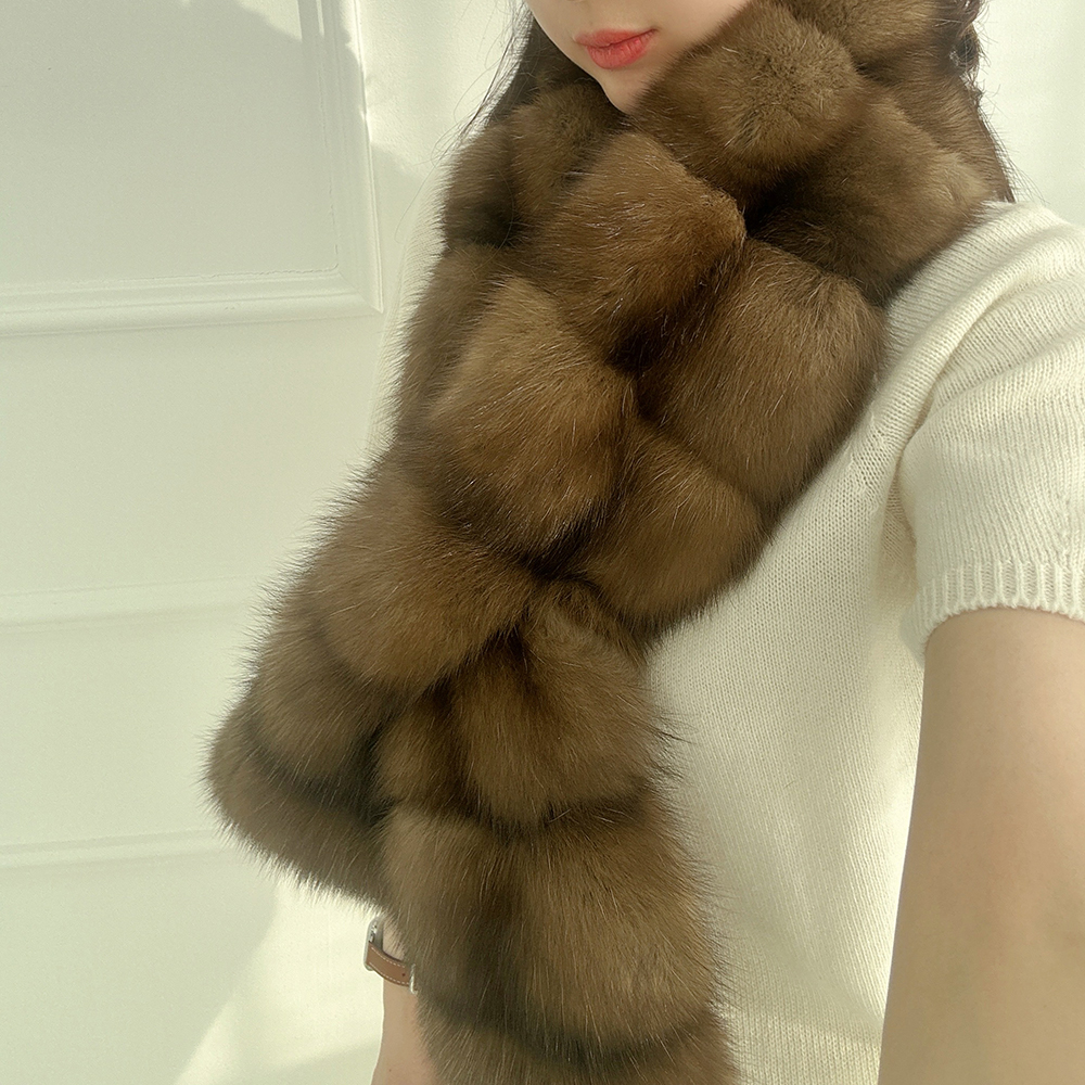 세이블머플러 세이블목도리 밍크 퍼 모피