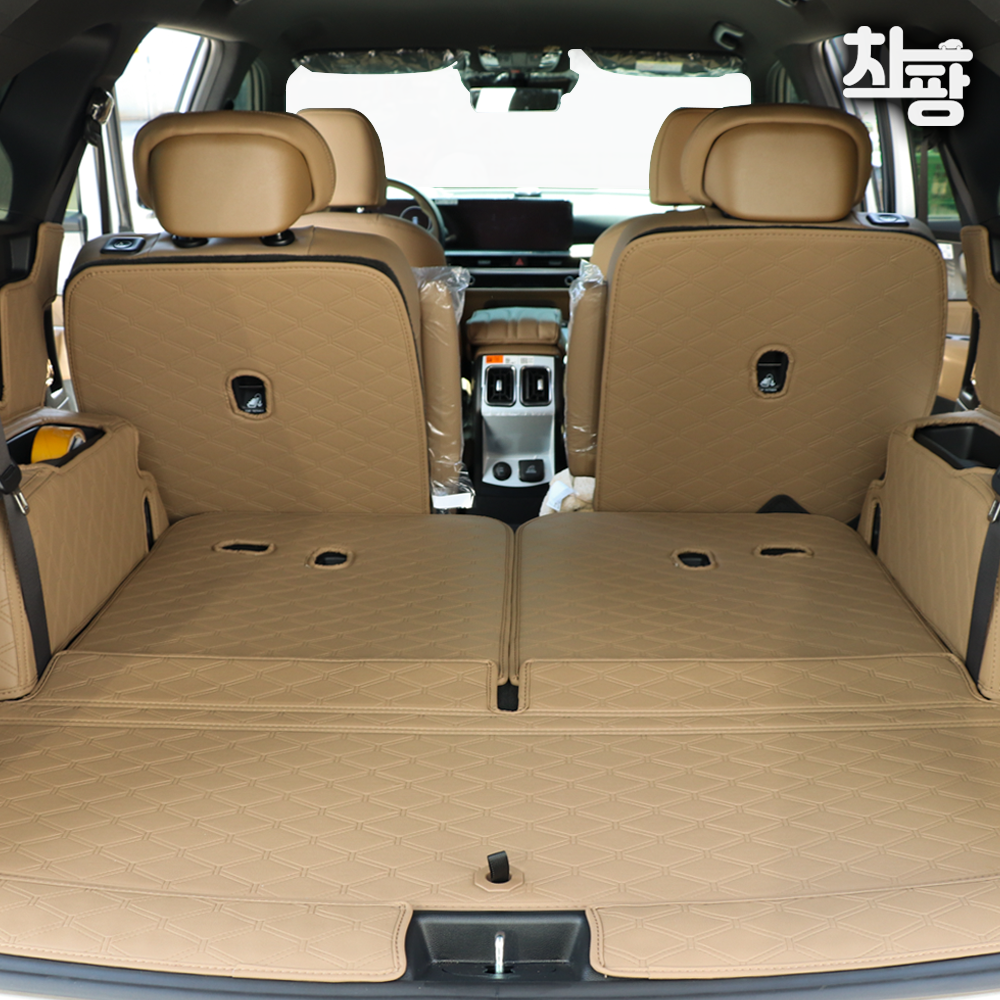 차팡 트렁크매트 쏘렌토 MQ4 SUV 차박매트 풀커버 6인승 페리호환 스피커무 도어LED무