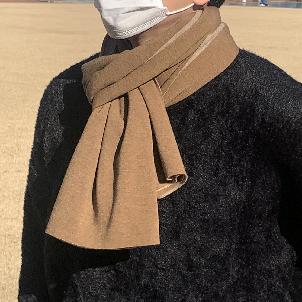 얇은목도리 목돌이 얇은머플러 남자숏머플러