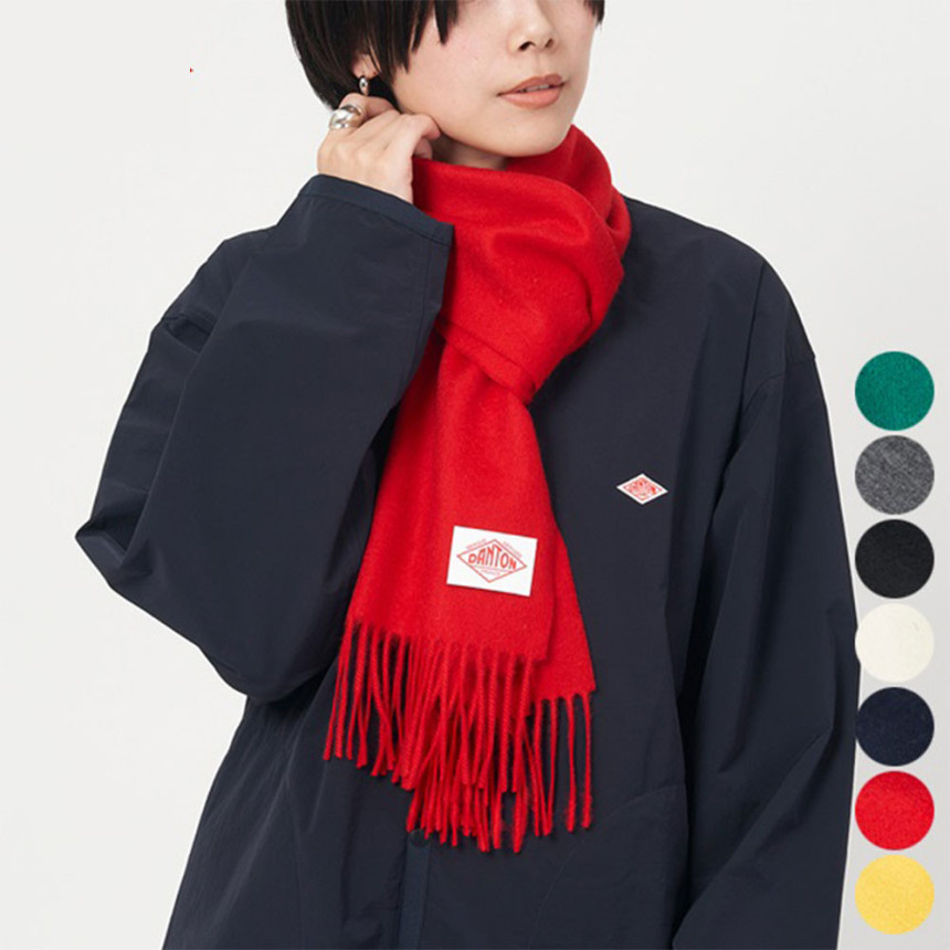 단톤 DANTON 로고 목도리 머플러 일본 직구 7색