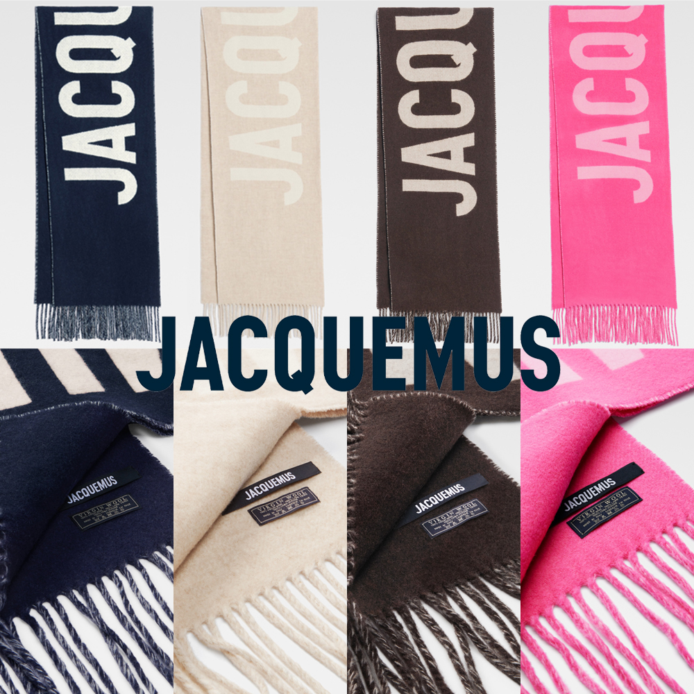 자크뮈스 머플러 명품 목도리 울 알파카 레샤프 로고 스카프