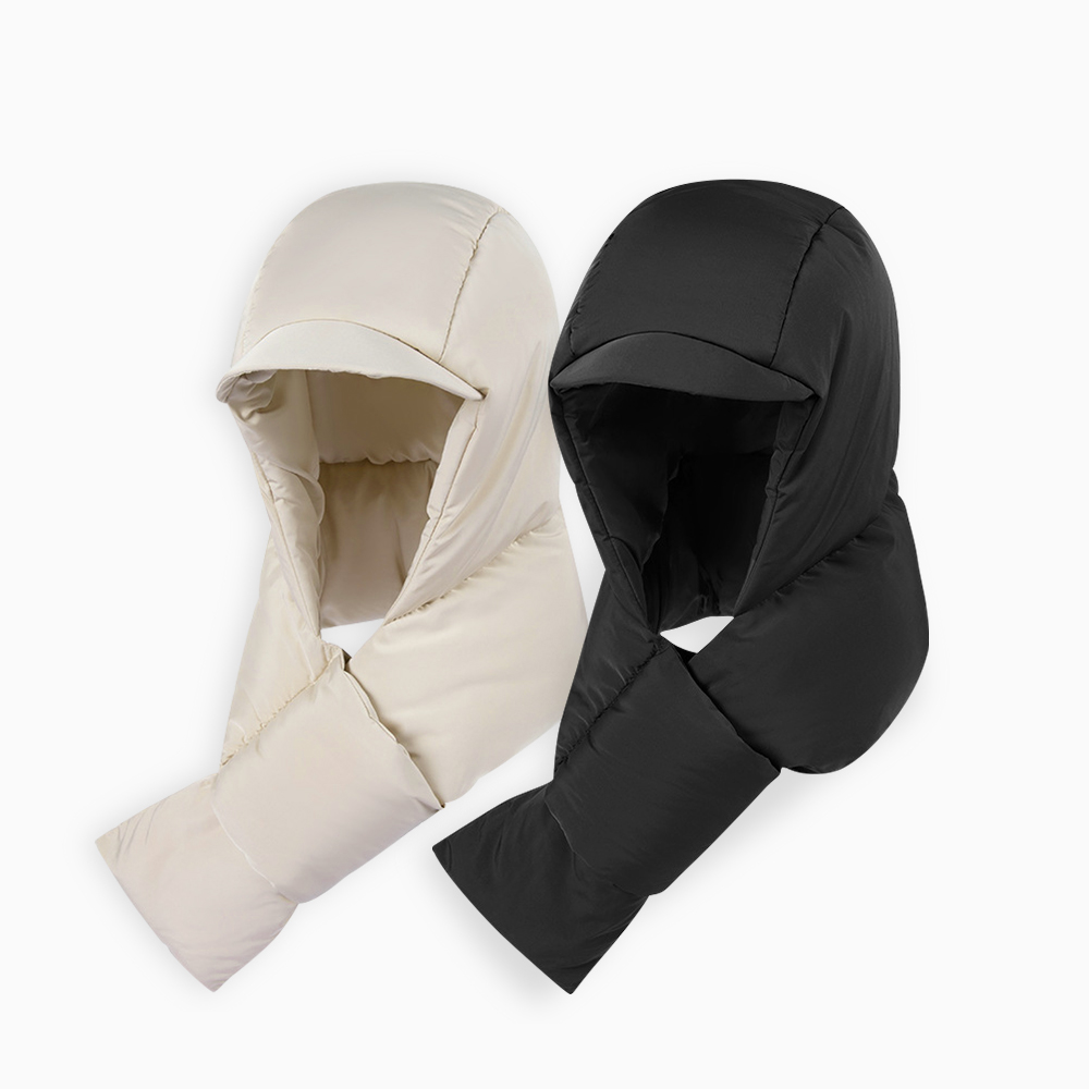 썸피트 패딩 모자 목도리 후드