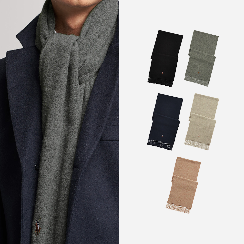 폴로 랄프로렌 이태리 포니 울 남자 여자 목도리 머플러