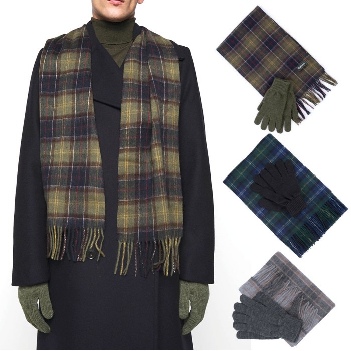 바버 목도리 머플러 장갑 스카프 선물 세트