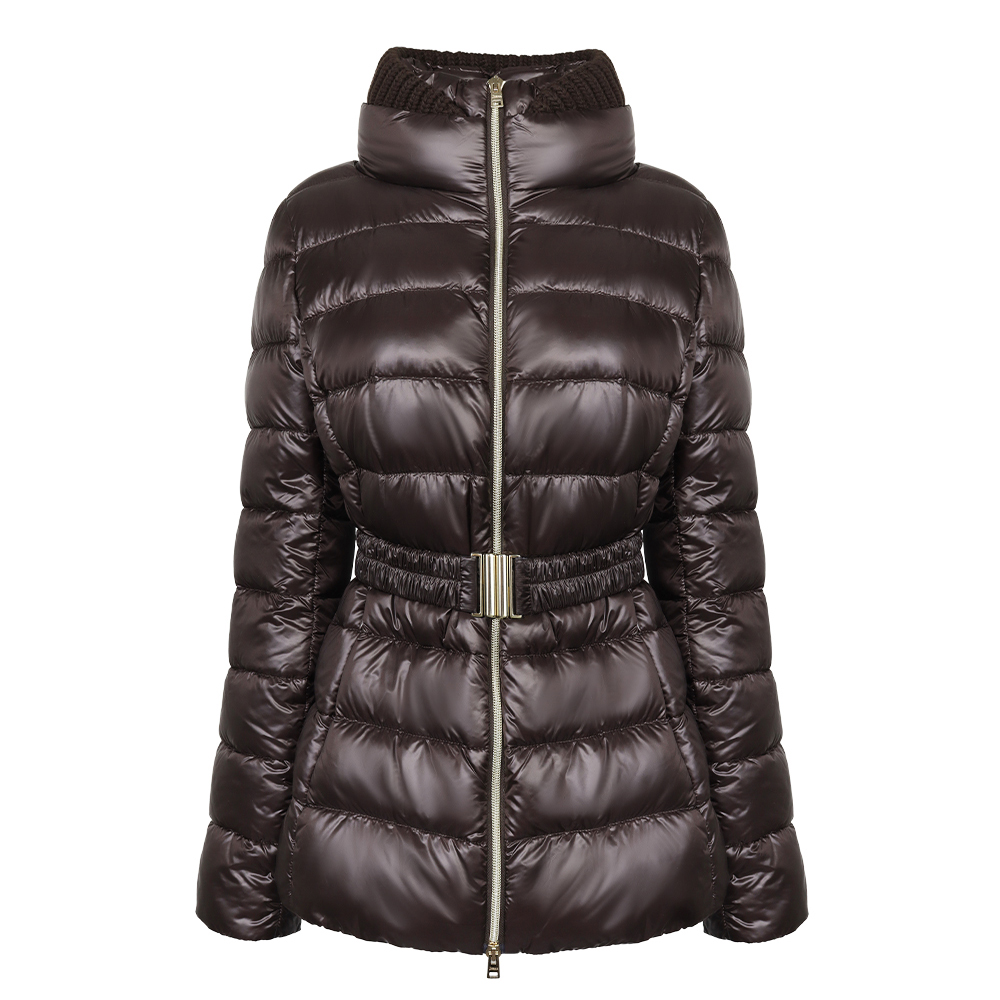 에르노 여성 브라운 퀼팅 벨트 패딩 자켓 PI0485DICM0312017Z 8800