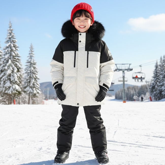 블랙야크키즈 공용 아동 겨울 아웃도어 방풍 눈썰매 스키 덕다운 패딩점퍼