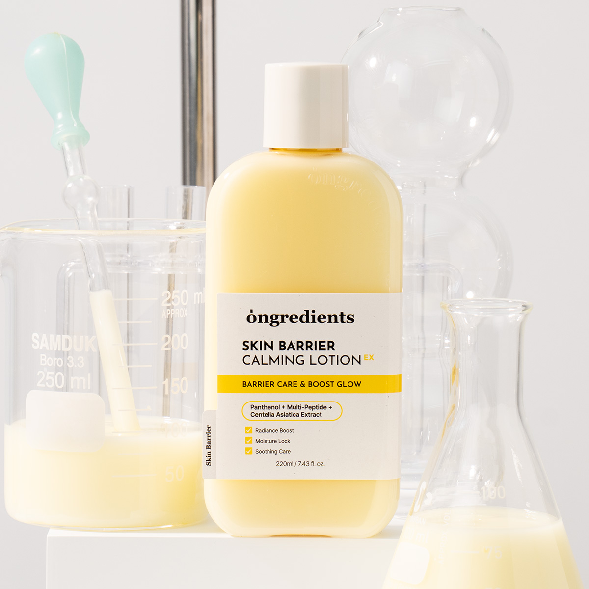 [속광로션] 온그리디언츠 스킨 베리어 카밍 로션 이엑스 220ml, 1개