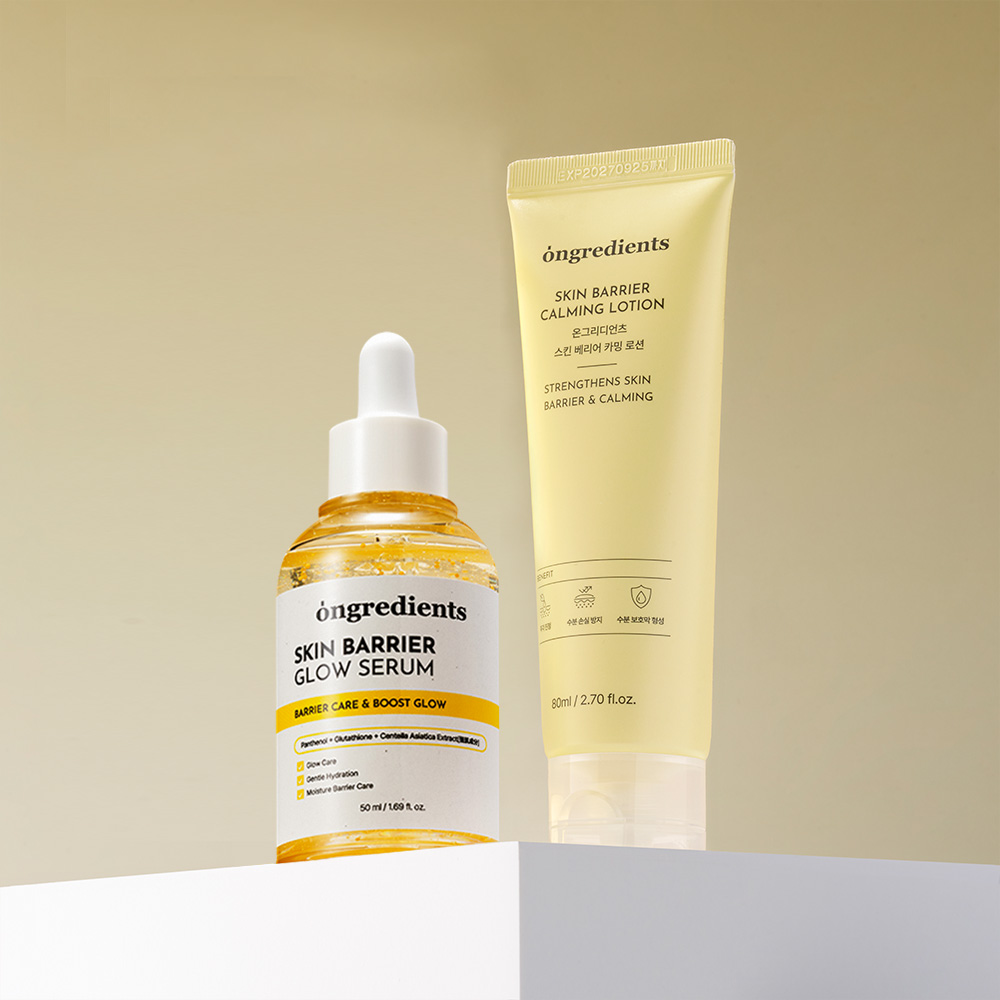 [광채보습] 온그리디언츠 스킨 베리어 속광 세럼 50ml+카밍 로션 80ml