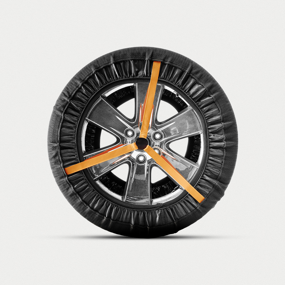 벤딕트 스노우체인 자동차 타이어 직물 바퀴 미끄럼방지 눈길 스프레이 겨울 페브릭 스노우삭