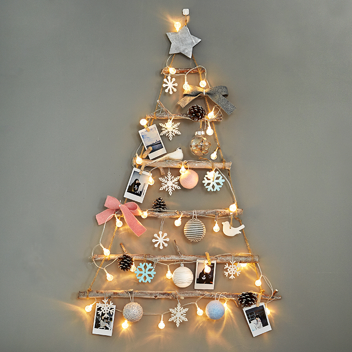 크리스마스 트리 벽트리 풀세트 전구포함 만들기 장식 스윗드림M 6단