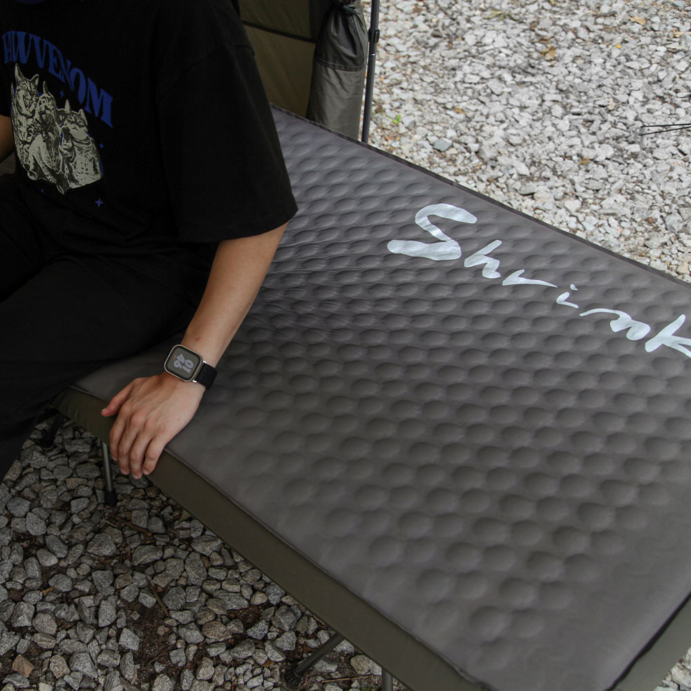 블루폴 슈링크 사입식 자충매트 10T 빌트인 에어펌프 내장 충전식 싱글, 10cm, 카키