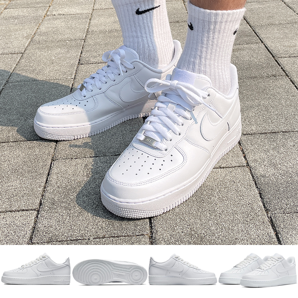 나이키 에어 포스 1 07 로우 화이트 올백 맨즈