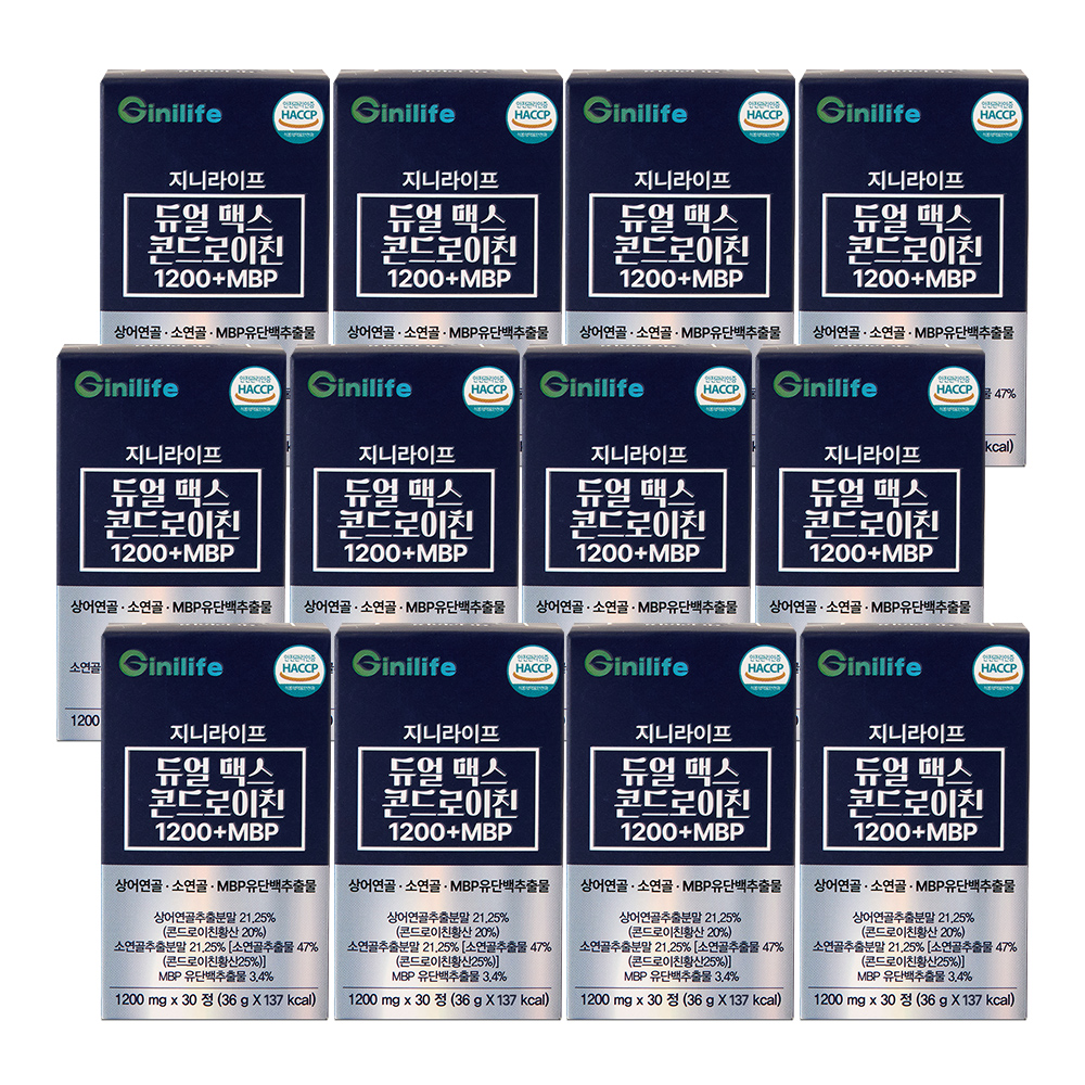 지니라이프 듀얼맥스 콘드로이친 1200+MBP 30정, 12개