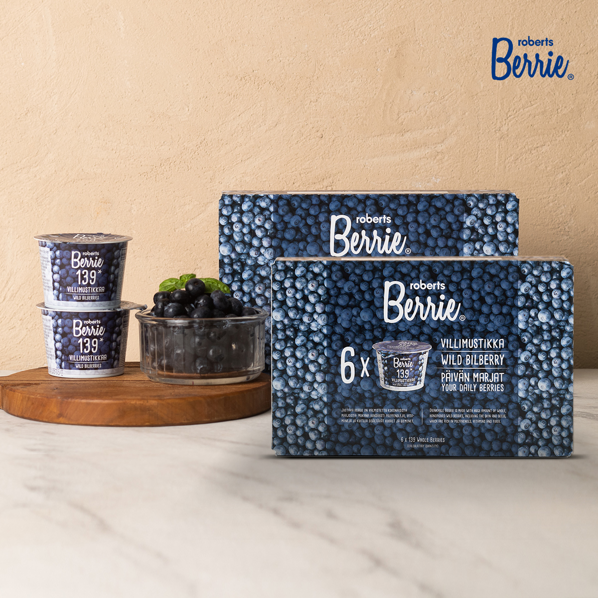 로버츠베리에 야생 빌베리 음료 선물세트 100ml 6개+6개