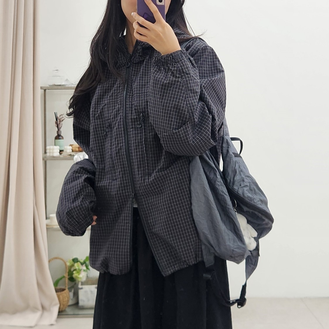 편하게 입기 좋은 후드 윈드브레이커, 스파오 제품 추천해요!