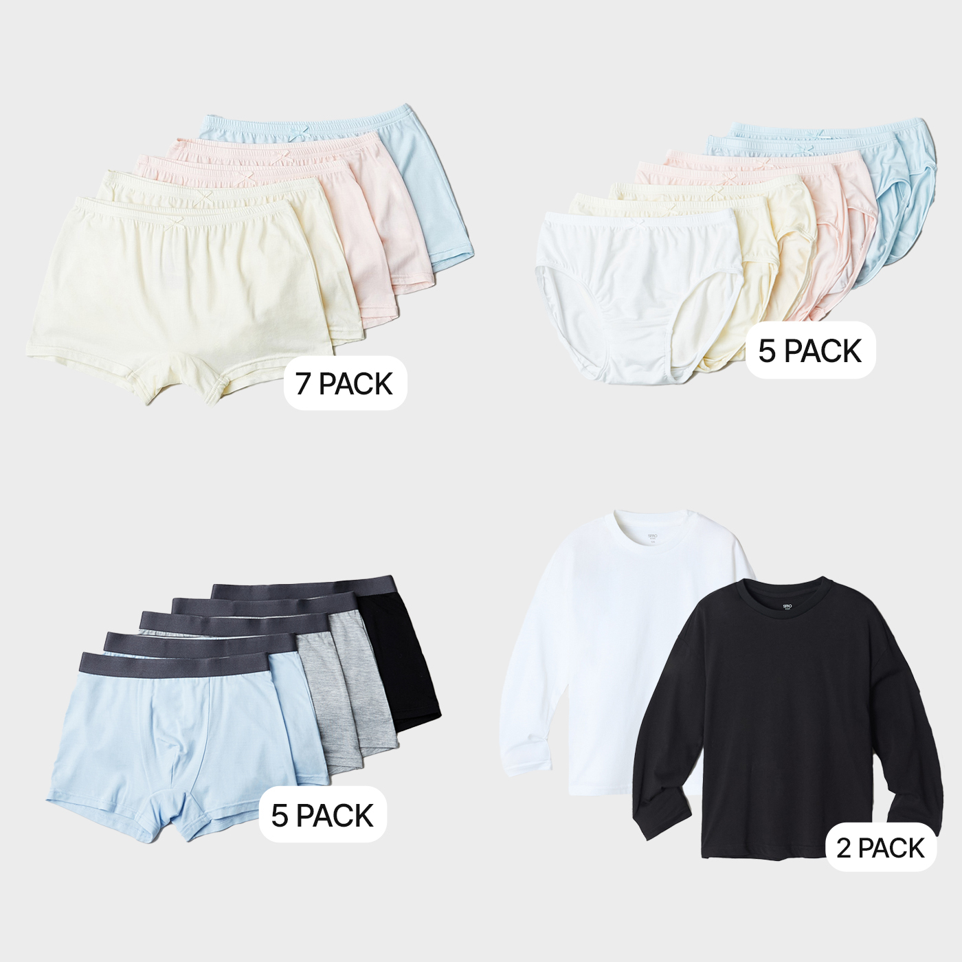 아이들 이너웨어, 이렇게 골라보세요! 편하고 귀여운 스파오키즈 추천 모음