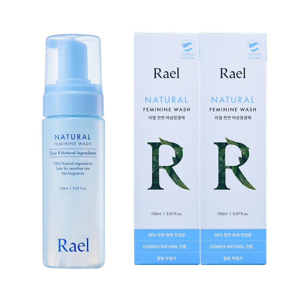 라엘 8가지 천연 유래 전성분 천연 여성청결제 150ml, 2개