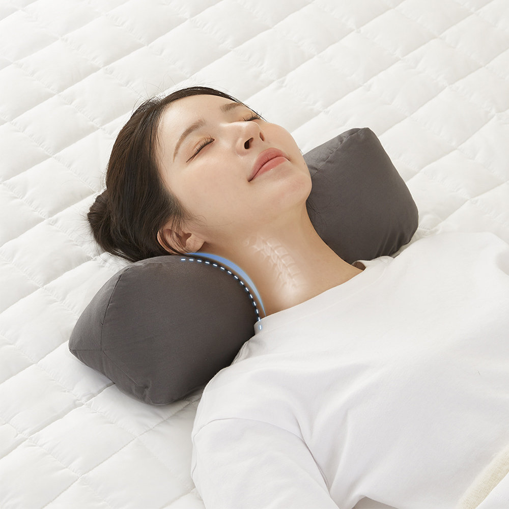 집앤콕 베개 일자목 거북목 목디스크 솜 경추베개