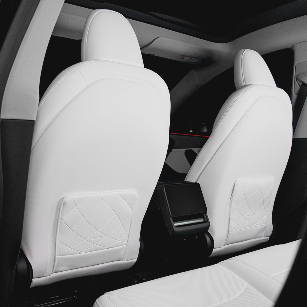 아임반 테슬라 모델Y 주니퍼 전용 차량용 시트백커버 킥매트 시트커버 보호 1세트