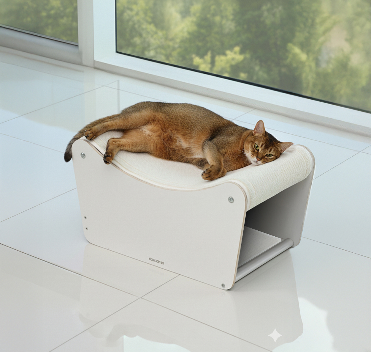 고양이들이 좋아하는 원목 스크래처와 교체 가능한 숨숨집 소파 추천