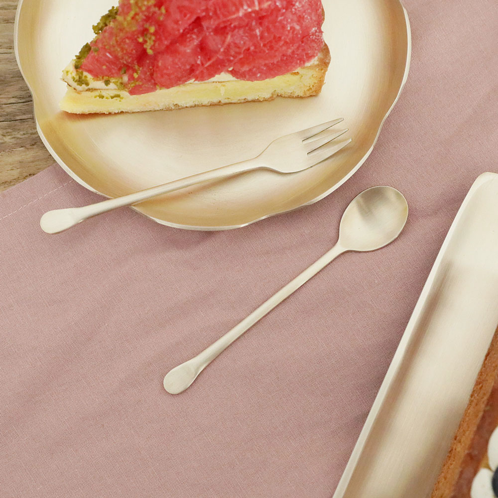 가족과 특별한 날, 고급 방짜 유기 티스푼과 포크 세트로 소중한 순간을 더하세요