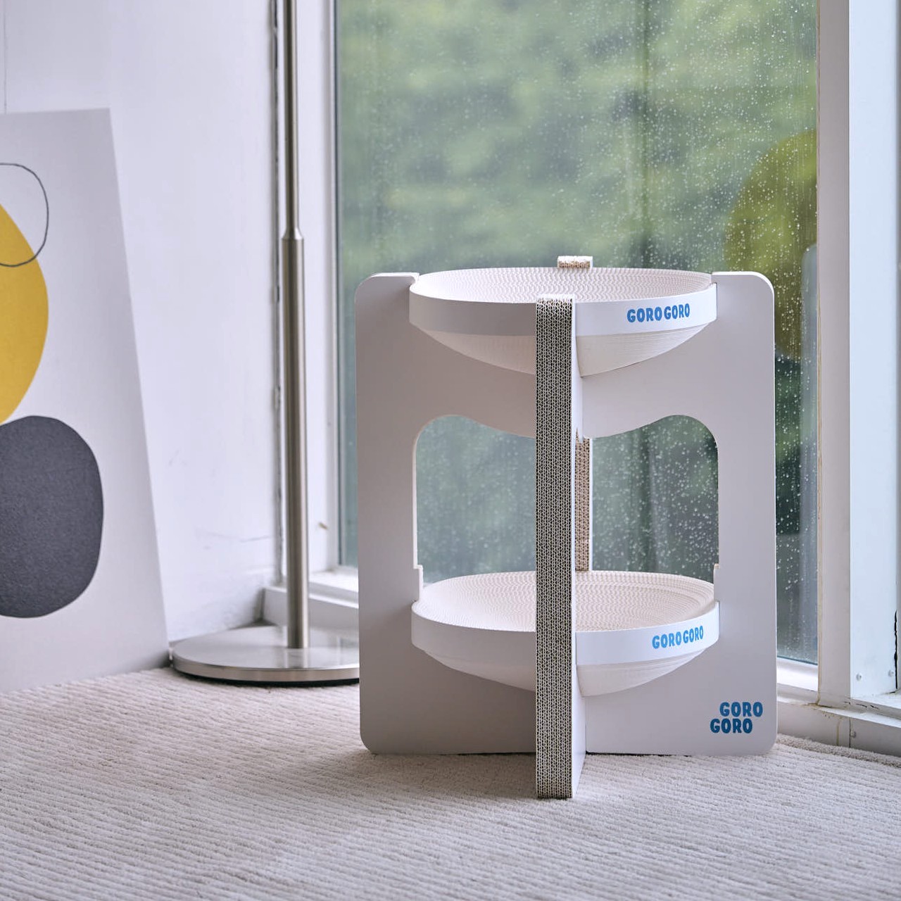 고양이들이 좋아하는 이층 침대와 스크래쳐, 대형으로 더 편하게!