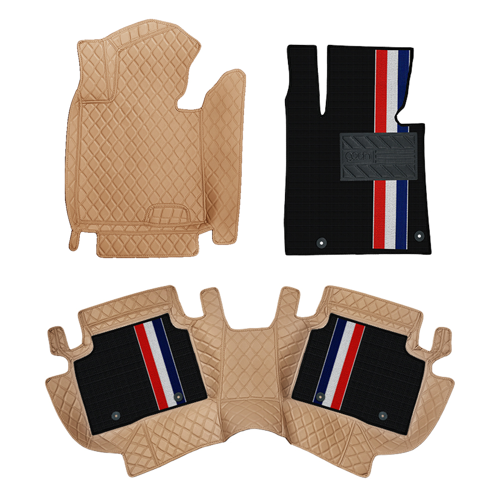 차량 바닥을 깔끔하게! 가온 카매트 7D 오니핏 입체 가죽 코일 앞좌석 매트