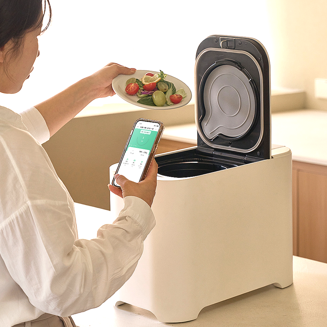 헤이홈 가정용 음식물 처리기 음쓰 AI 건조 분쇄기 2L