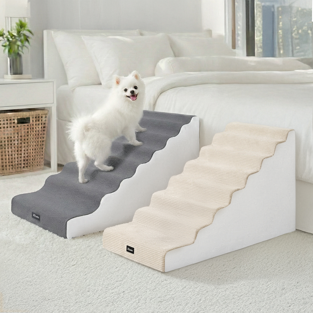 강아지 안전을 위한 논슬립 계단, 슬라이드 스텝으로 더 편하게!