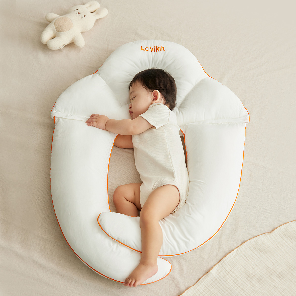 [리뉴얼] 라비킷 라이너루프트 커들업 옆잠베개 뒤집기방지 쿠션