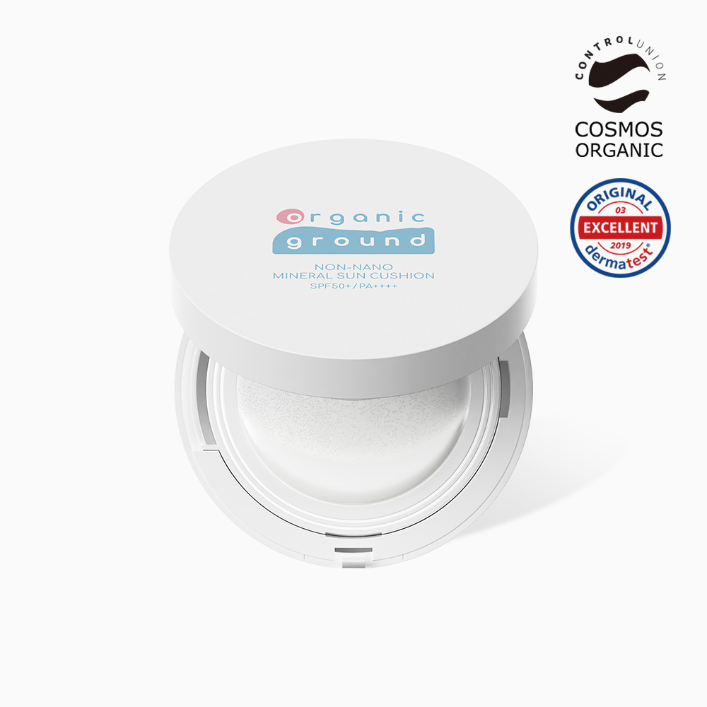 오가닉그라운드 유아 키즈 무기자차 논나노 선쿠션 15g SPF50+,PA++++ (+리필)