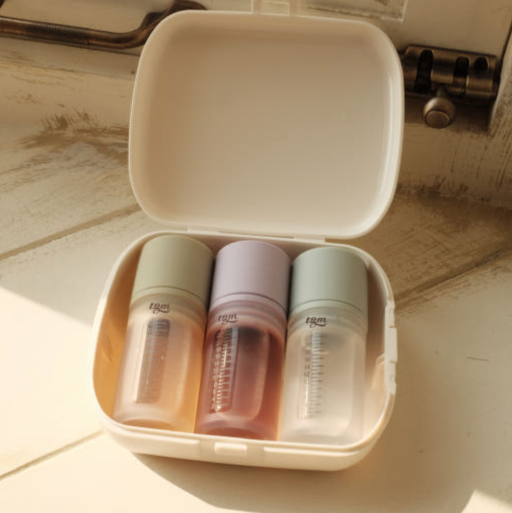 티지엠 플래티넘 실리콘 멀티 투약병 아기 물약 소분통 3p 세트