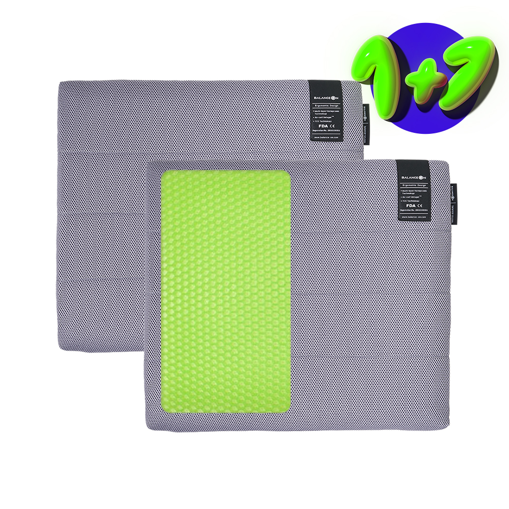 [1+1특가]밸런스온 기능성 프리미엄 시트 L SIZE (자세교정 수험생 사무실 벌집 쿨링 쿨 의자방석 무하중)