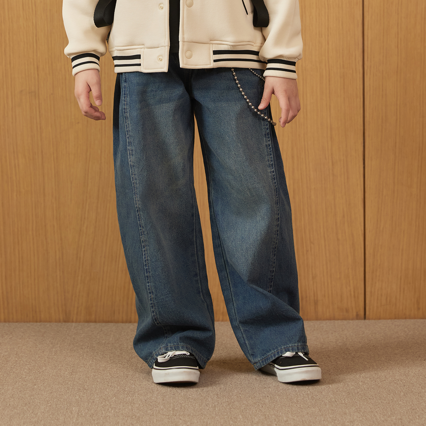 스파오키즈 절개 롱 와이드 데님 SPTJG12KU1