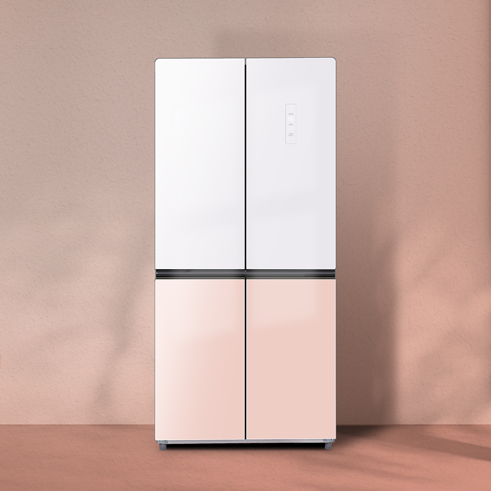 집안 분위기를 한층 더 세련되게! 핑크색 4도어 냉장고로 새롭게 꾸며보세요