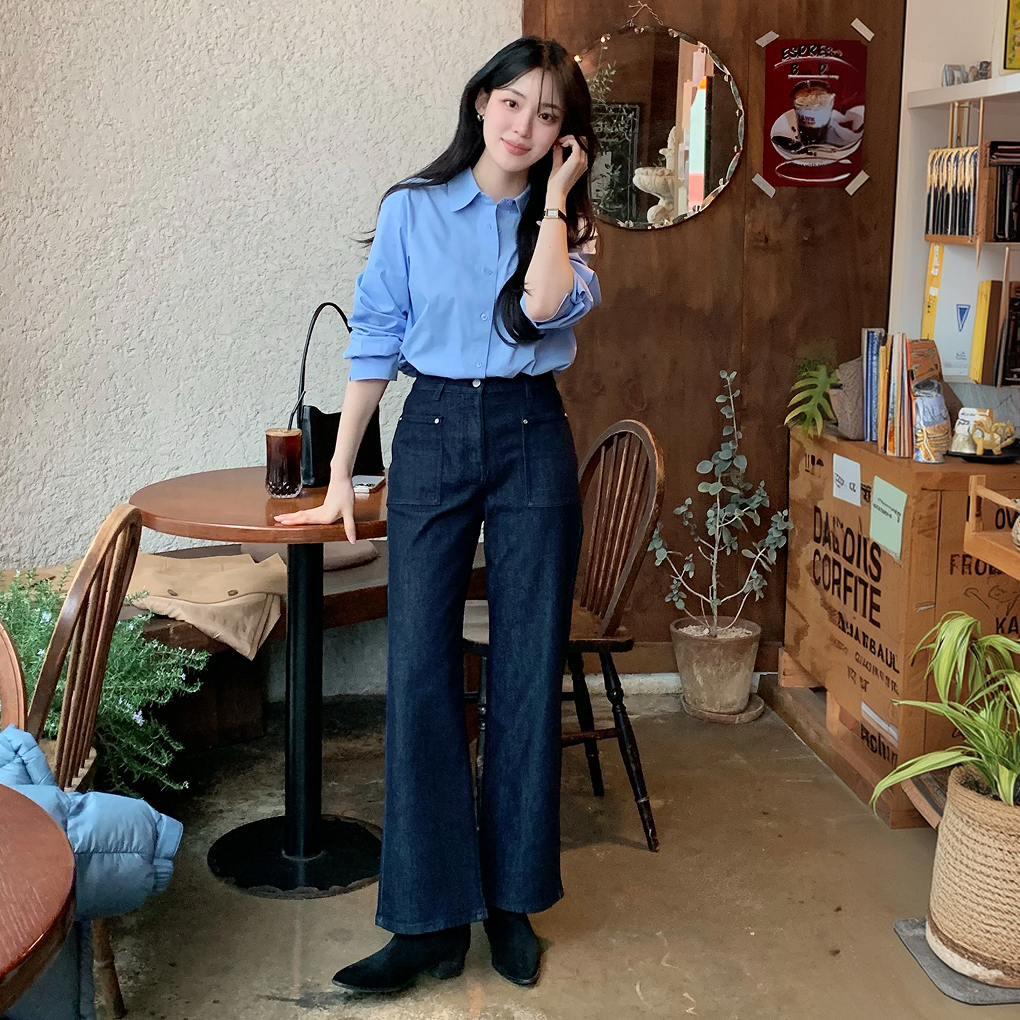 [클라비스] [스판데님] 포켓 와이드핏_CVTJG1202N