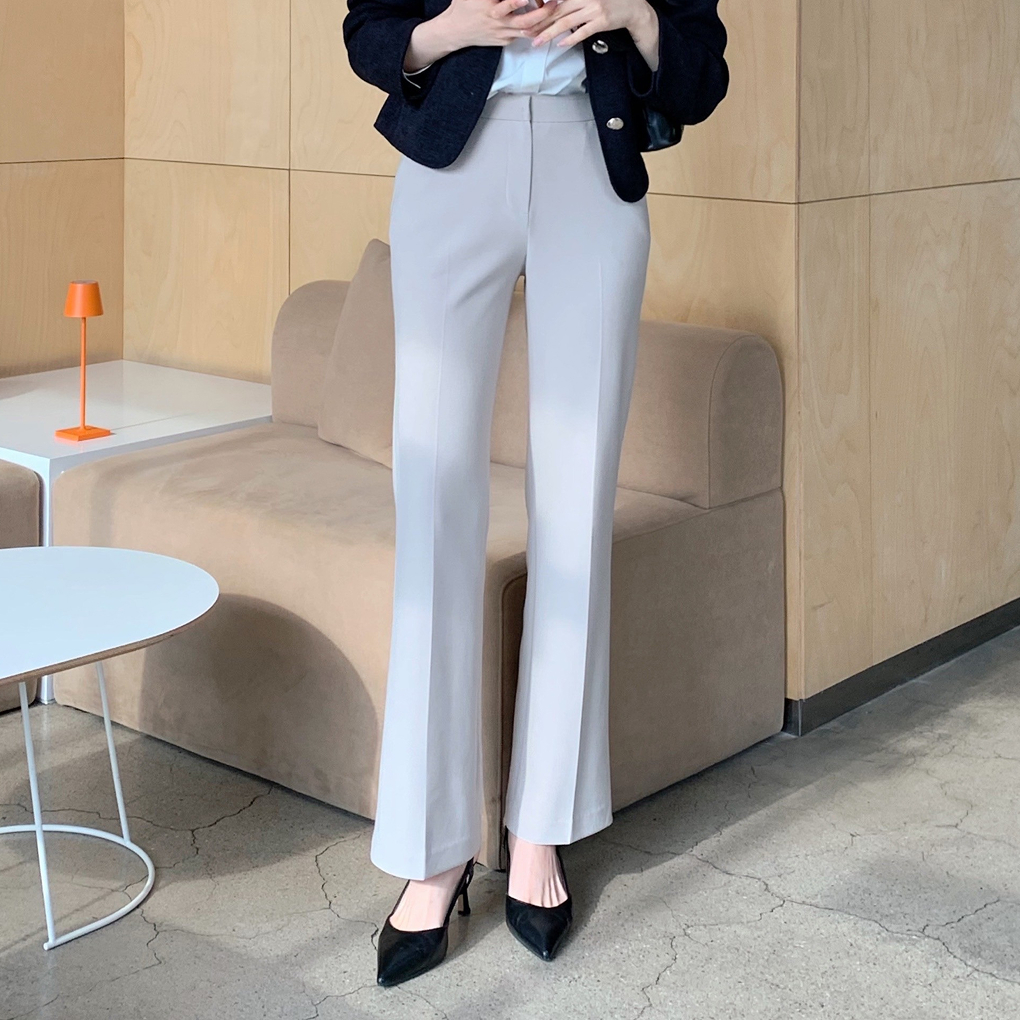 [네이버단독][클라비스] 사방스판 슬랙스닝 부츠컷/와이드 (숏/롱 기장선택)